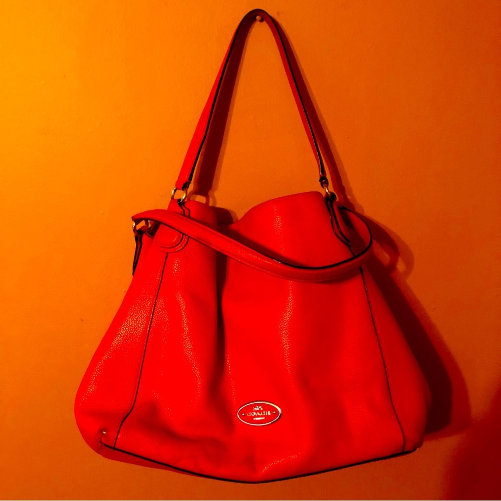 Orange medium sized Coach bag